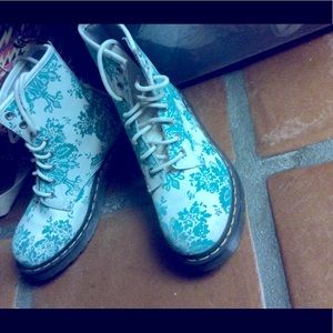 Doc Martin Teal Filagree Boots